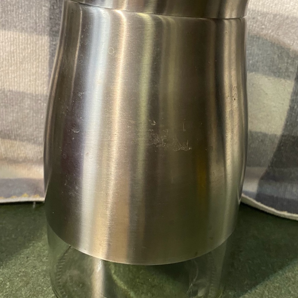Stainless Steel and Glass Canister